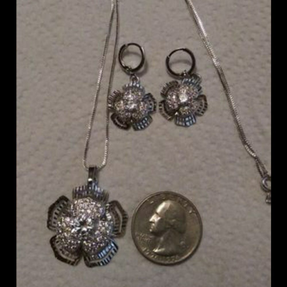 Earrings and necklace set